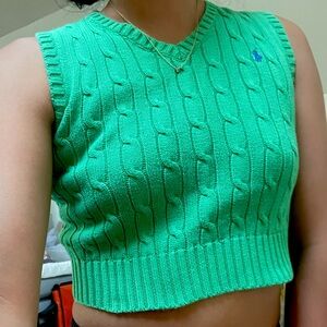 Polo Ralph Lauren knit green vest